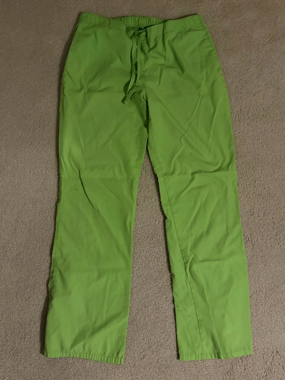 Men's Lime Green Drawstring Casual Pants